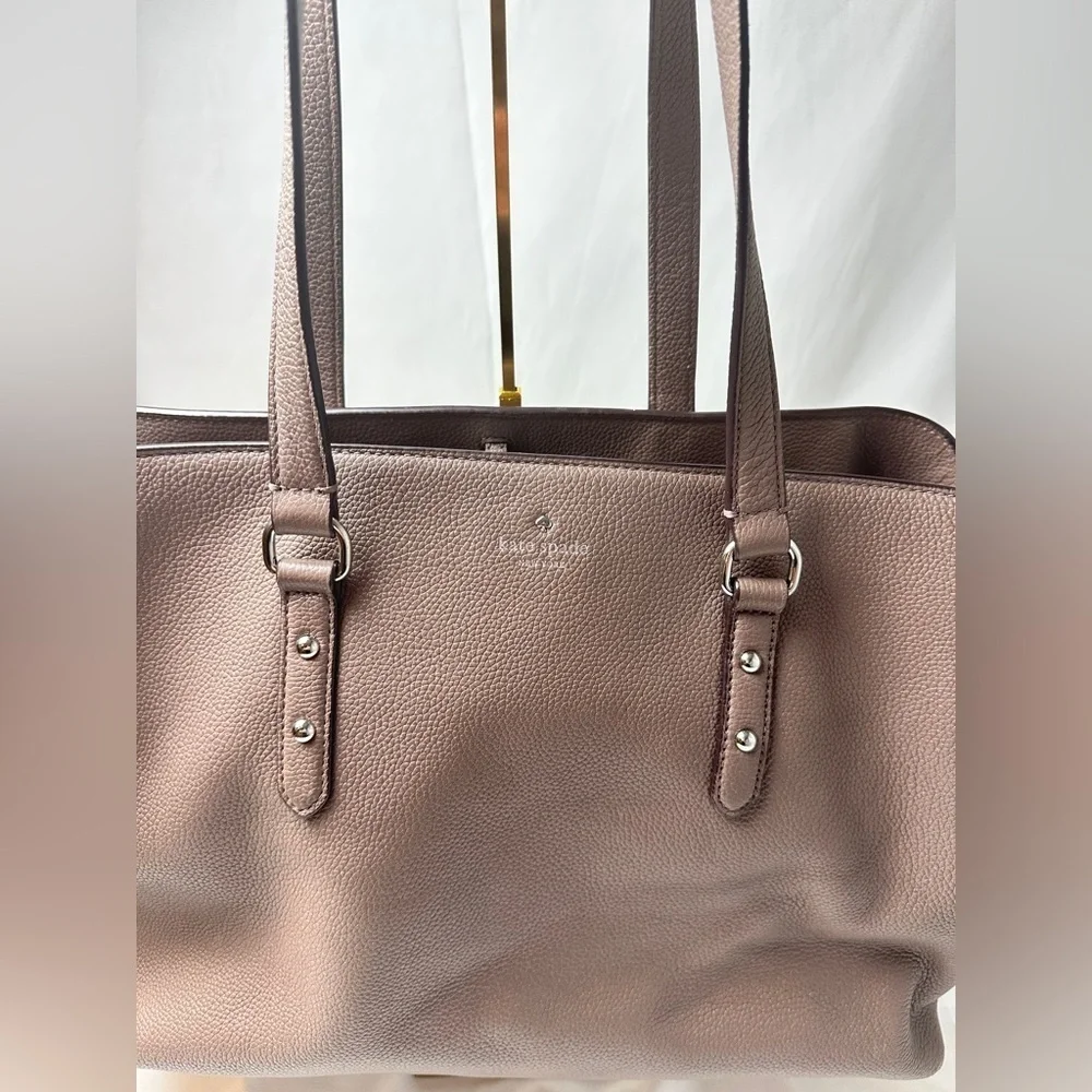Kate Spade Larchmont Avenue Large Evangelie Satchel In Taupe